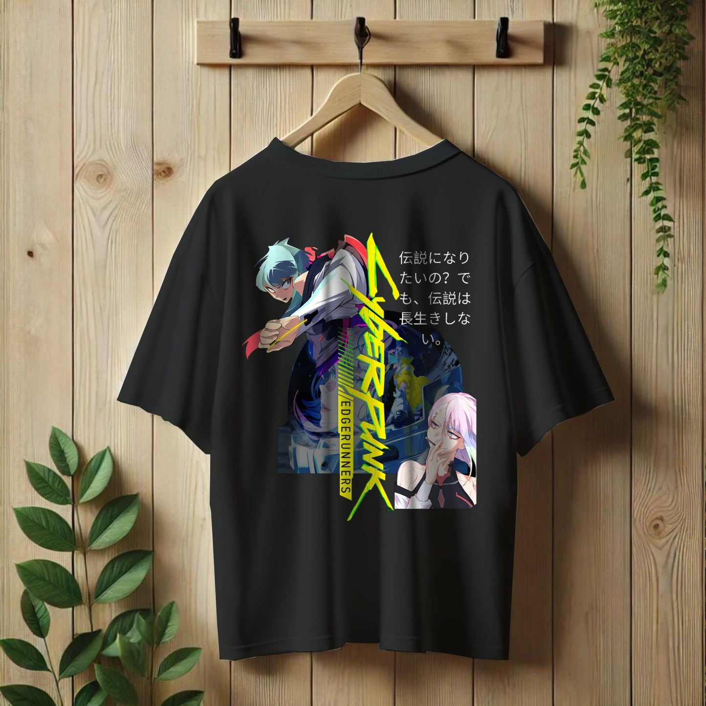 LUCY CYBERPUNK Drop Shoulder T-shirt.