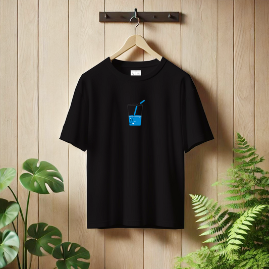 BUBBLE WATER Drop Shoulder T-shirt.